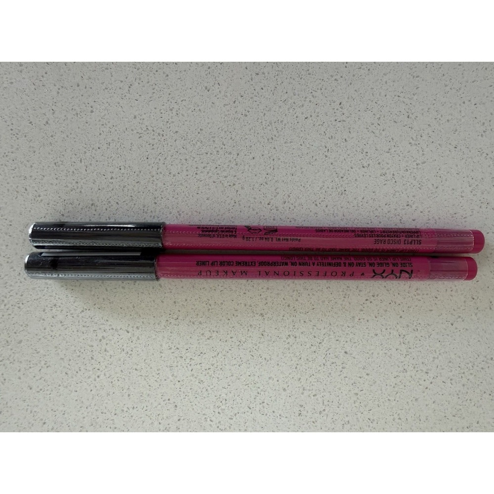 NYX Professional Makeup Lip Pencil Disco Rage SLLP13 Lot of 2 New Sealed